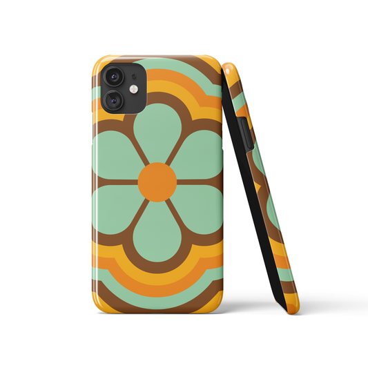 Retro 70s Hippie Flower Kids iPhone Case