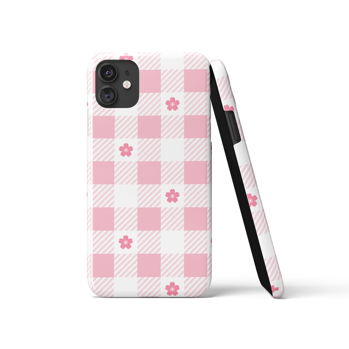 Barbie Plaid with Flowers iPhone Case