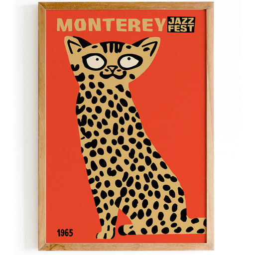 Monterey Jazz Fest Cheetah Poster