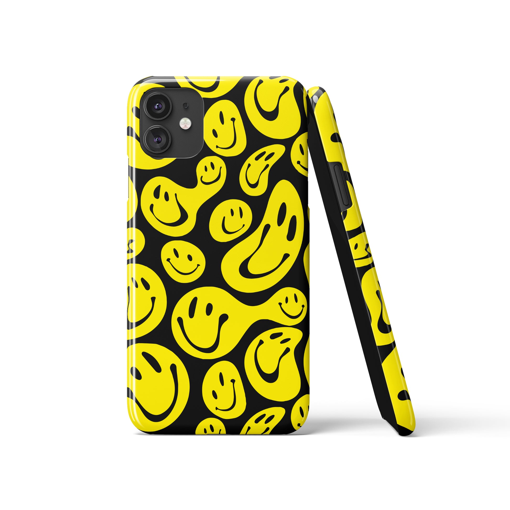 Yellow Melted Smiley Faces iPhone Case iPhone 11 Pro Max / Matte Yellow Melted Smiley Faces iPhone Case iPhone 11 Pro Max / Matte
