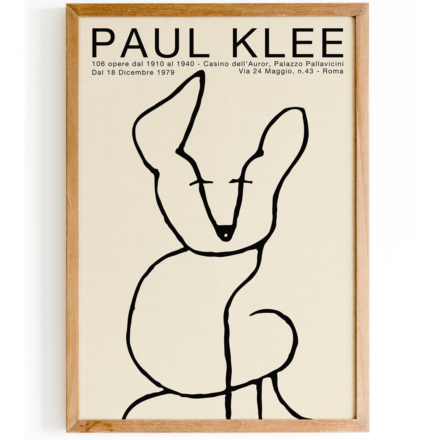 Paul Klee Dog Exhibition Poster