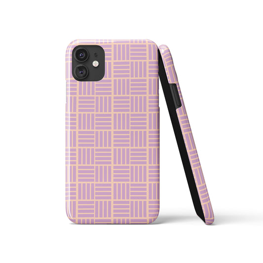 Violet Geometric Pattern iPhone Case