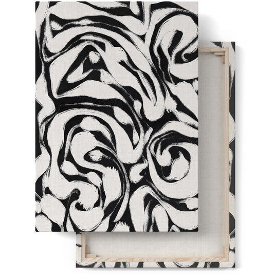 Black&White Abstract Canvas Print