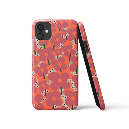 Pink Floral Pattern iPhone Case