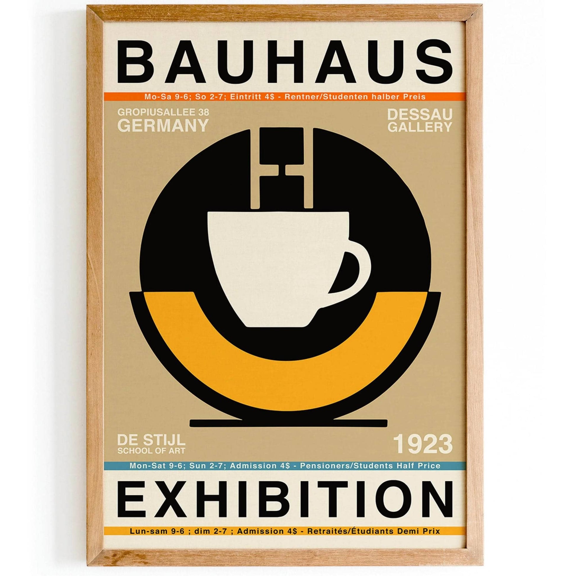 Bauhaus Exhibition Retro Poster - HypeSheriff