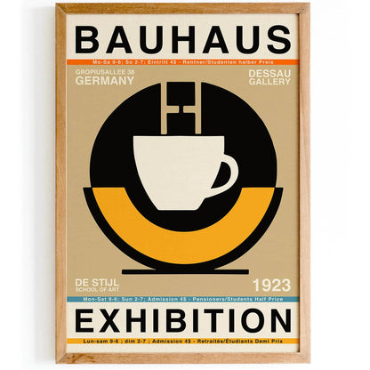 Bauhaus Exhibition Retro Poster - HypeSheriff
