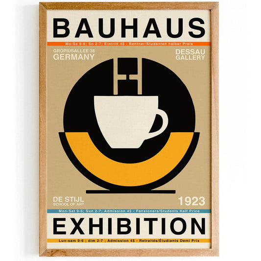Bauhaus Exhibition Retro Poster - HypeSheriff