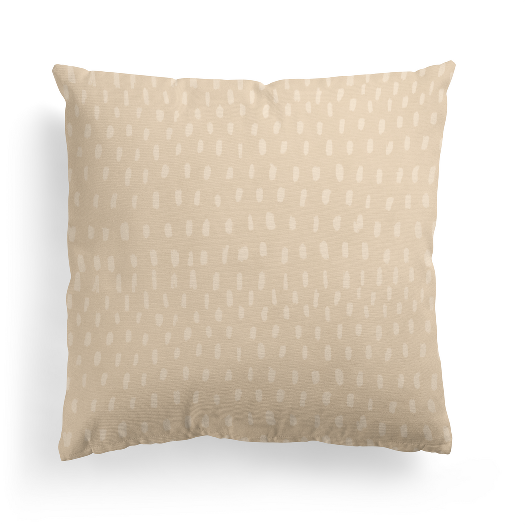 Delicate Beige Classic Pattern Throw Pillow