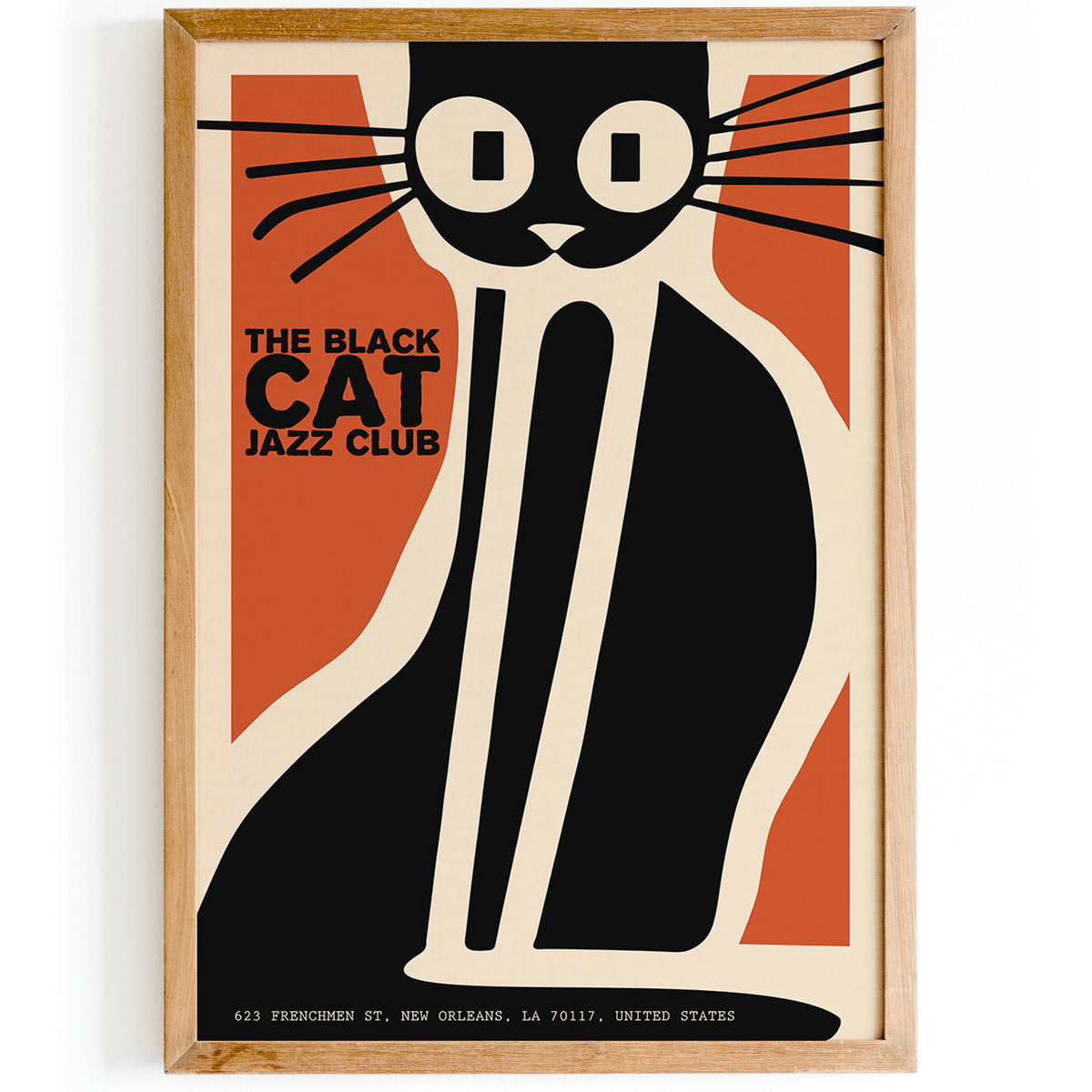 The Black Cat Jazz Club Retro Poster — HypeSheriff US