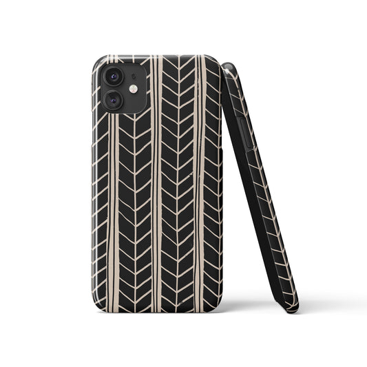 Black Boho Pattern iPhone Case