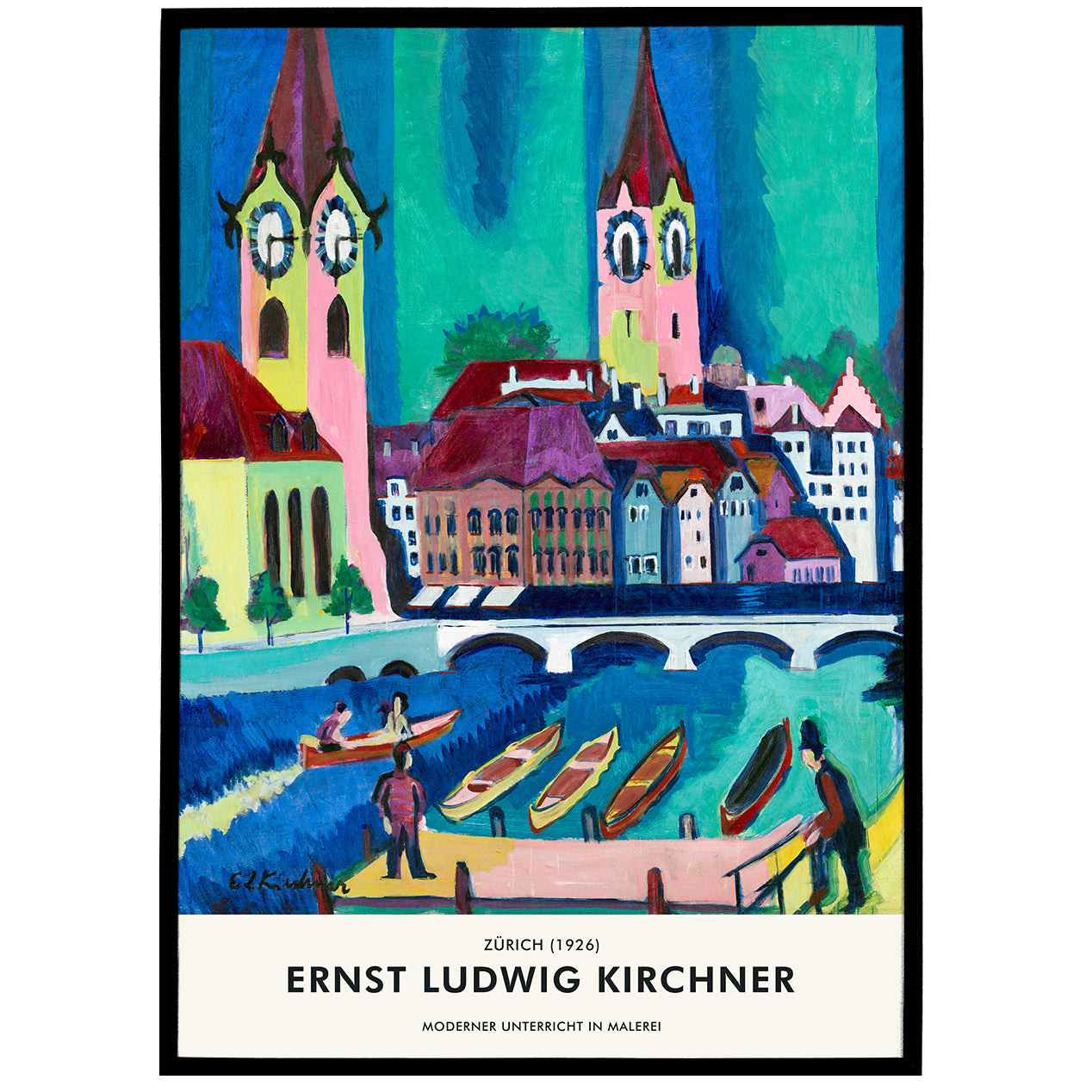 E.L.Kirchner, Zürich 1926 Poster