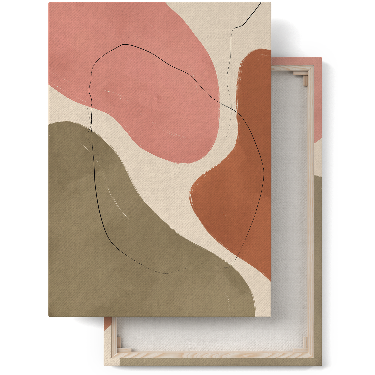 Boho Minimalist Abstract Art Canvas Print