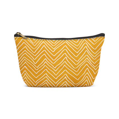 Yellow Modern Art Pattern Makeup Bag