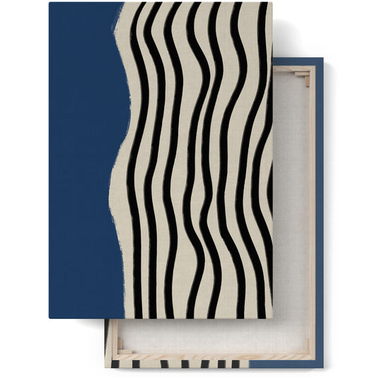 Blue Modern Abstract Canvas Print