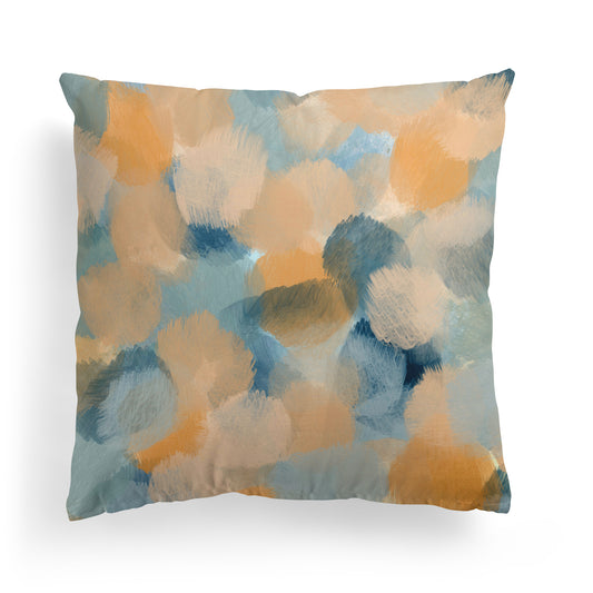 Waves on the Horizon Painted Throw Pillow