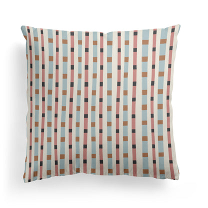 Pastel Minimalist Mid Century Modern Pattern Throw Pillow