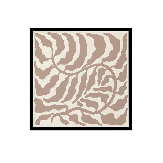 Beige Classic Leaf Print