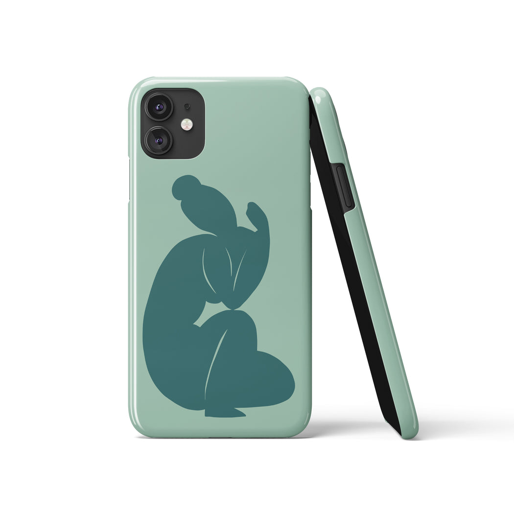 iPhone Case with Cut-Out Woman Print
