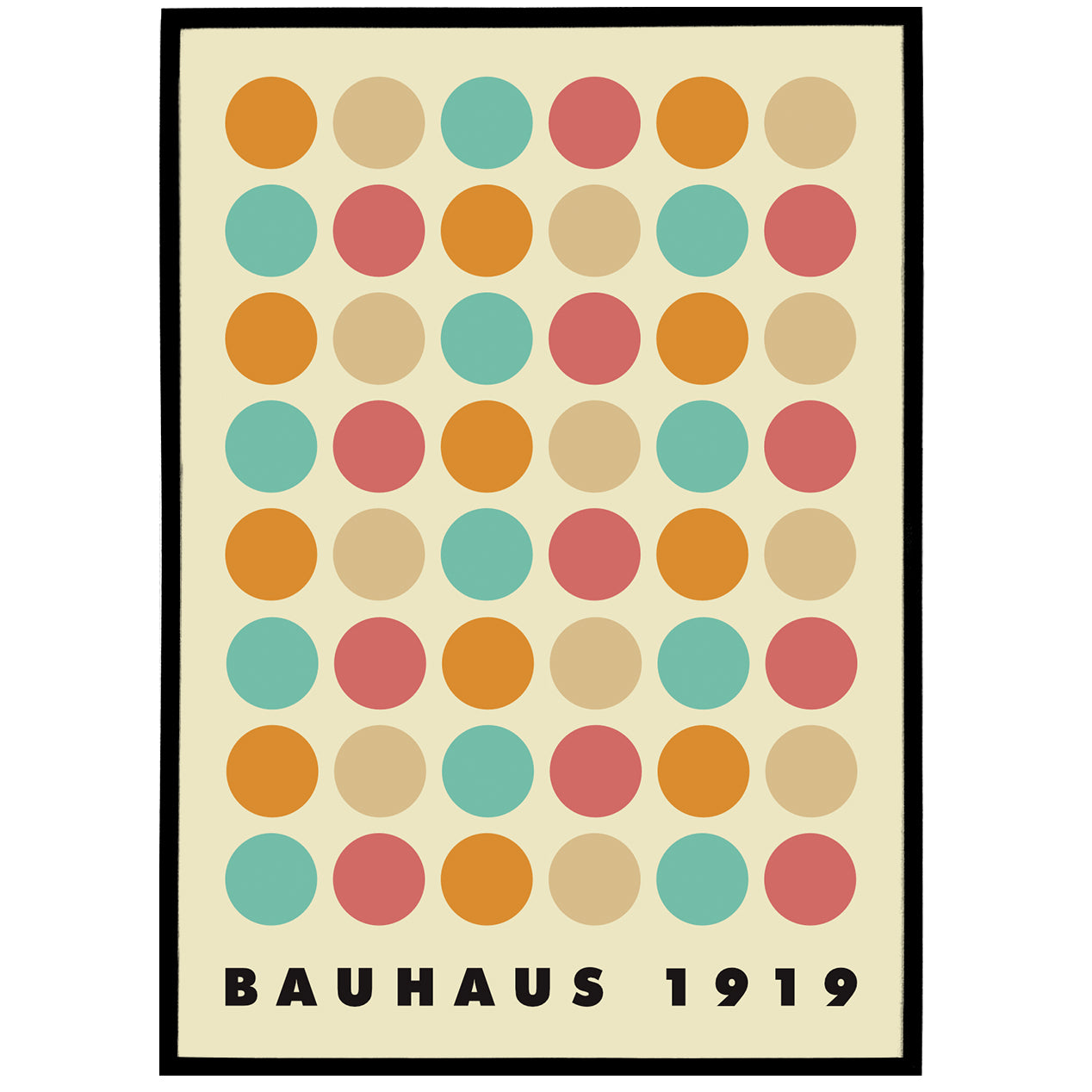 Bauhaus 1919 Minimalist Poster