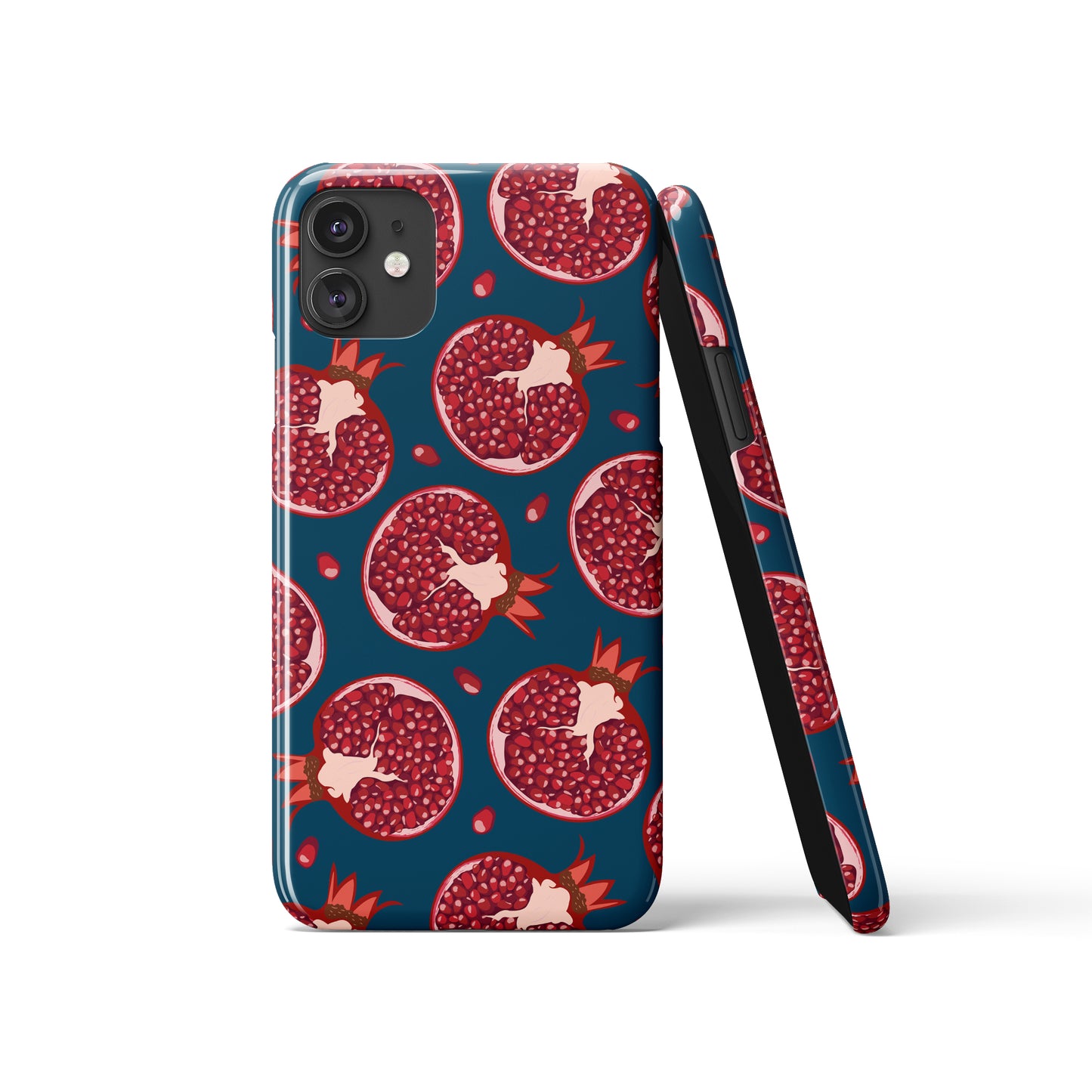 Dark Blue Pomegranate iPhone Case