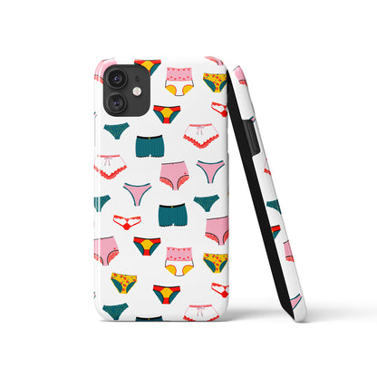 Colorful Retro Panties Feminine iPhone Case