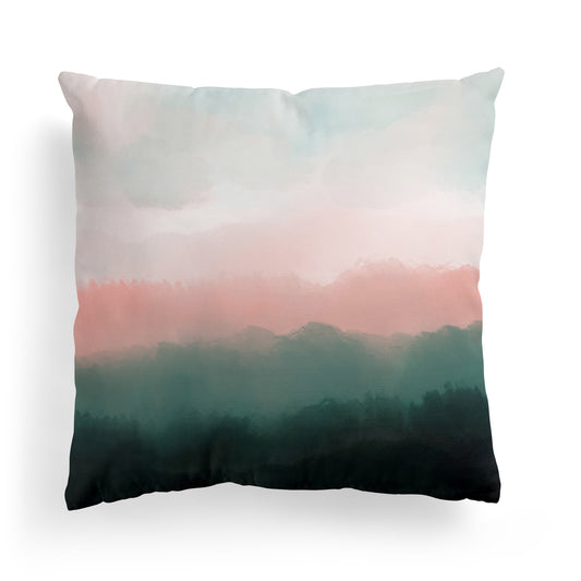 Cloudy Forest Unique Artistic Throw Pillow