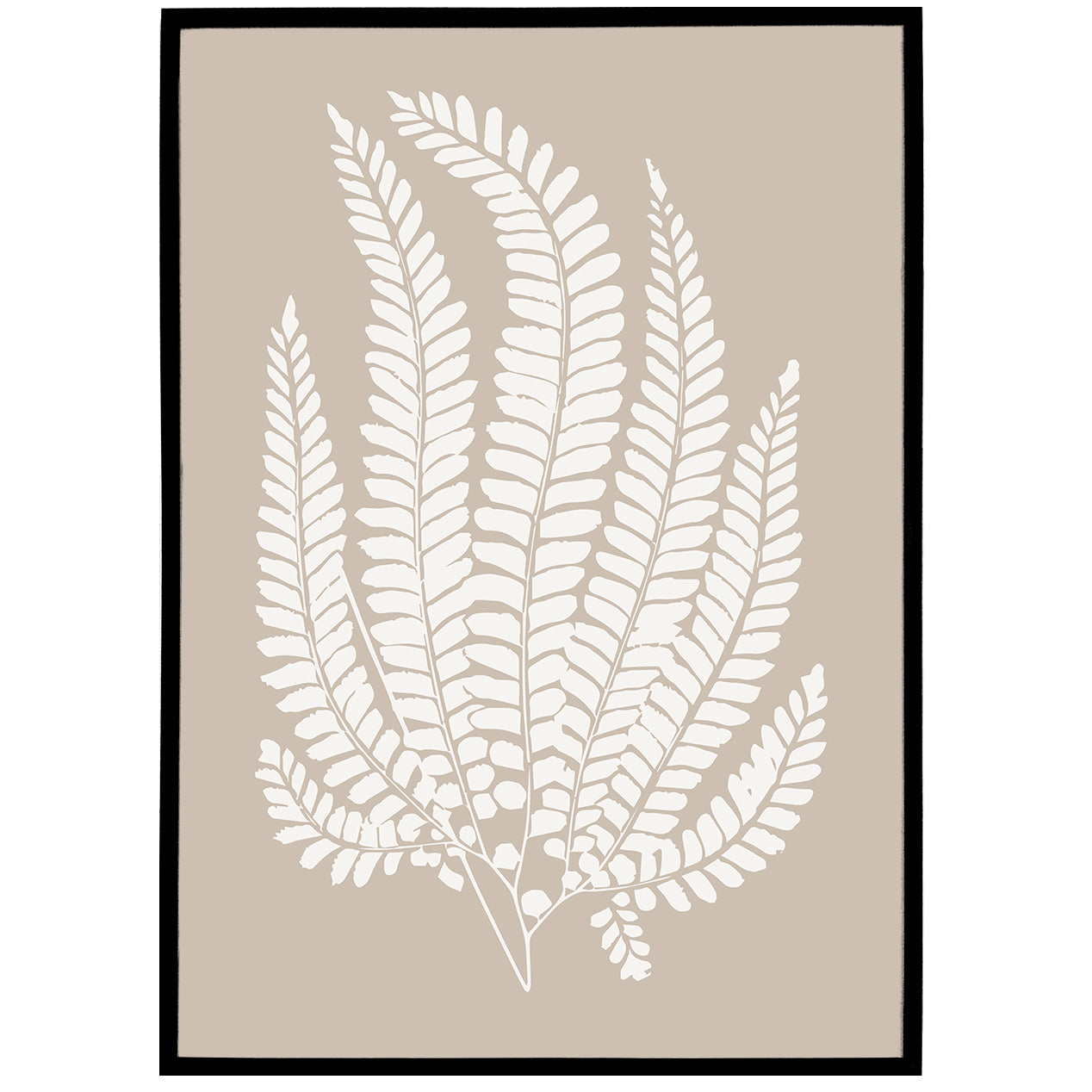 Boho Rustic Fern Poster