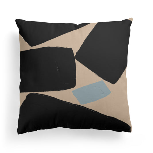 Minimalist Black Shapes Throw Pillow