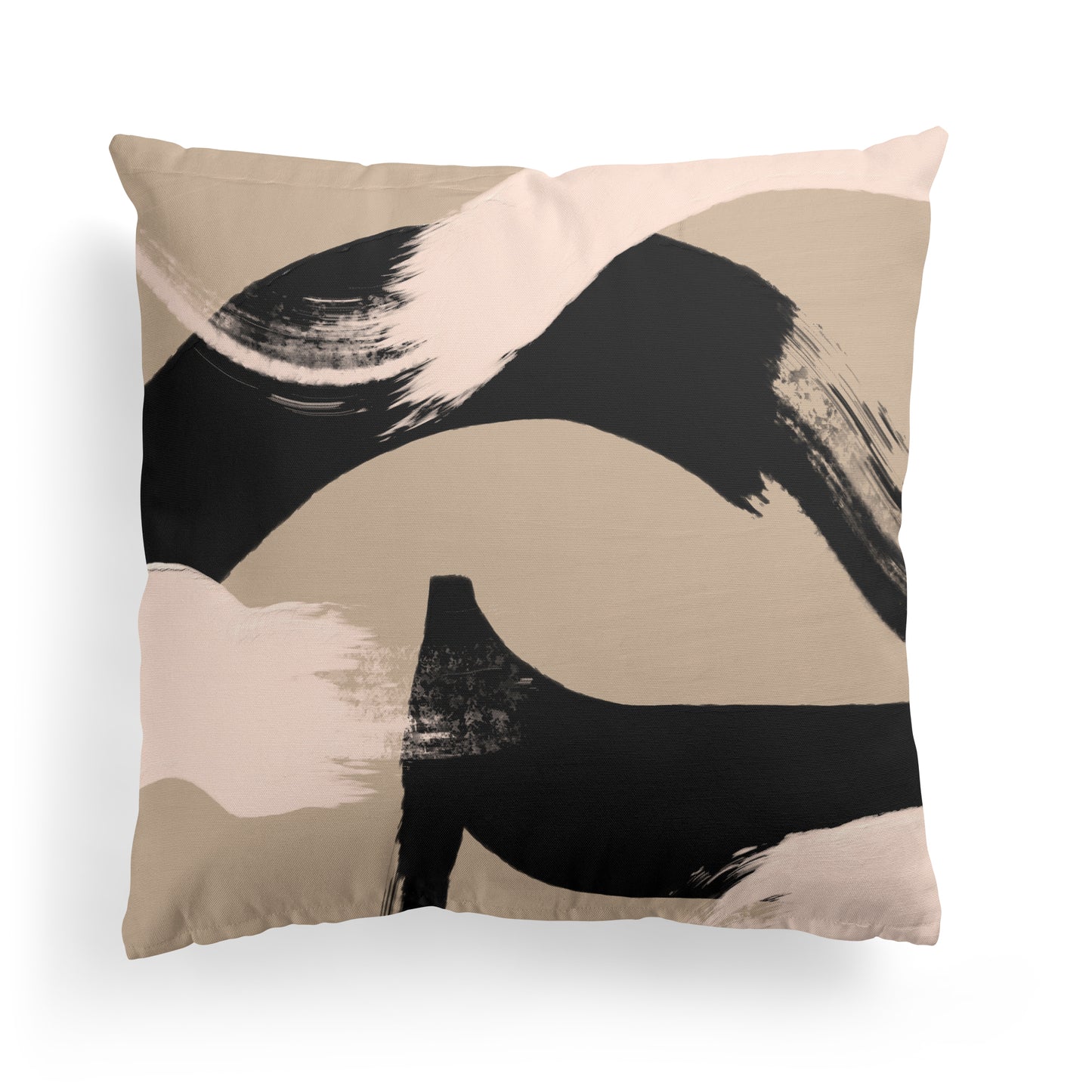 Hand Painted Abstract Art Throw Pillow