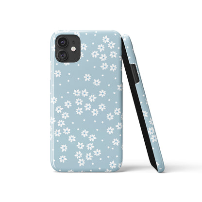 Baby Blue Floral iPhone Case