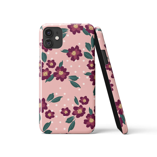 Pink Floral Feminine Pattern iPhone Case
