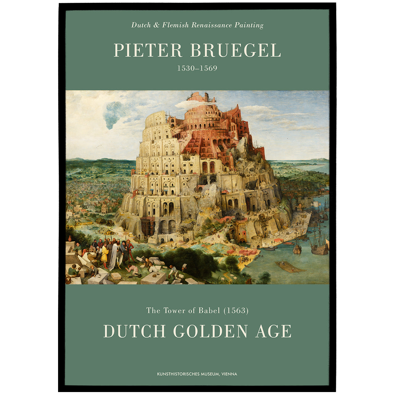 Piete Bruegel Tower of Babel Poster
