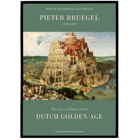 Piete Bruegel Tower of Babel Poster