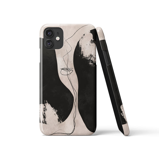 Abstract Black Shapes iPhone Case