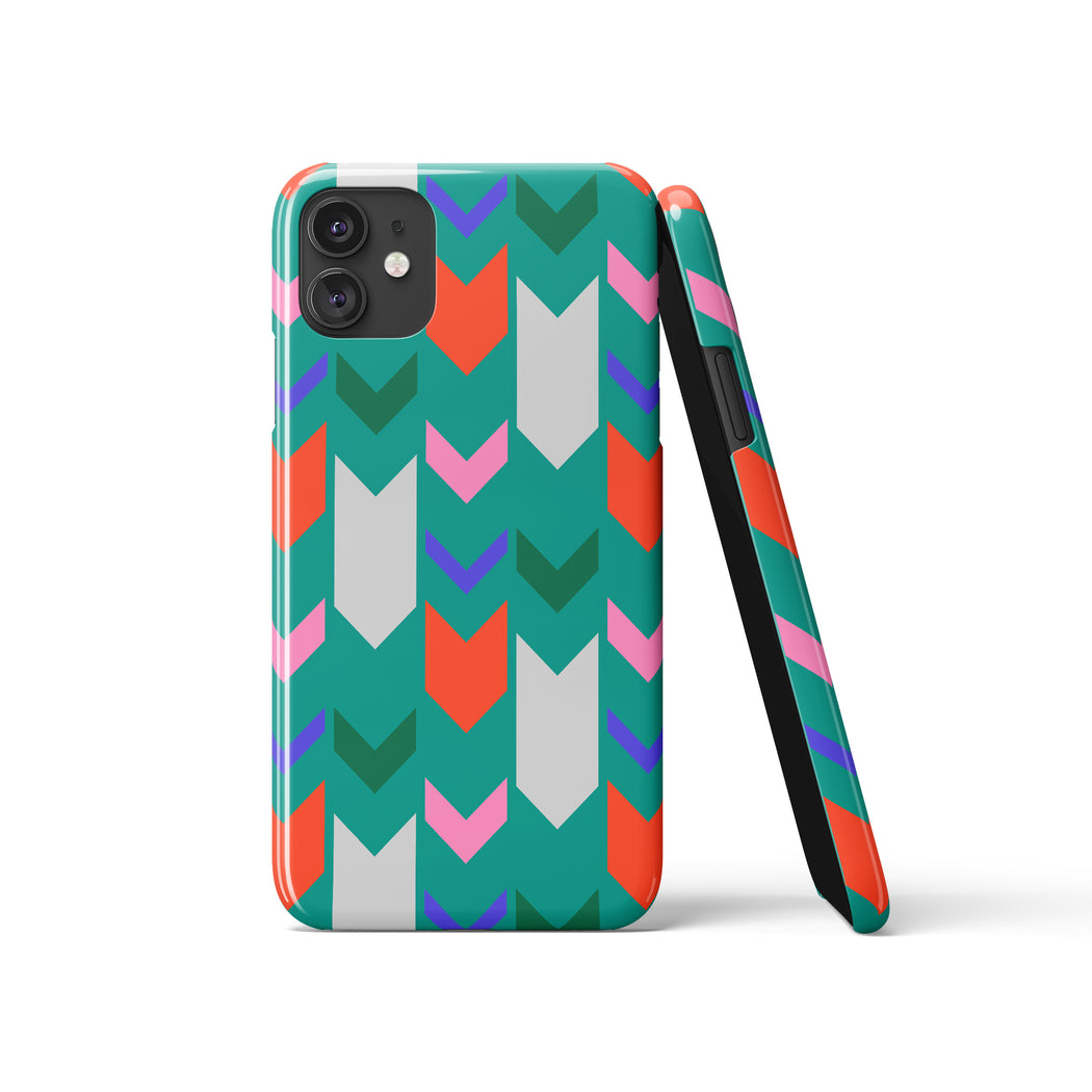 Retro Colorful Pattern iPhone Case