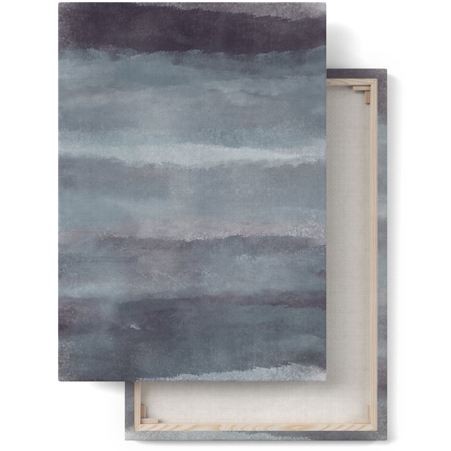 Stormy Day Abstract Painted Canvas Print