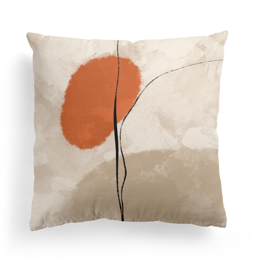 Painted Modern Abstract Limited Throw Pillow