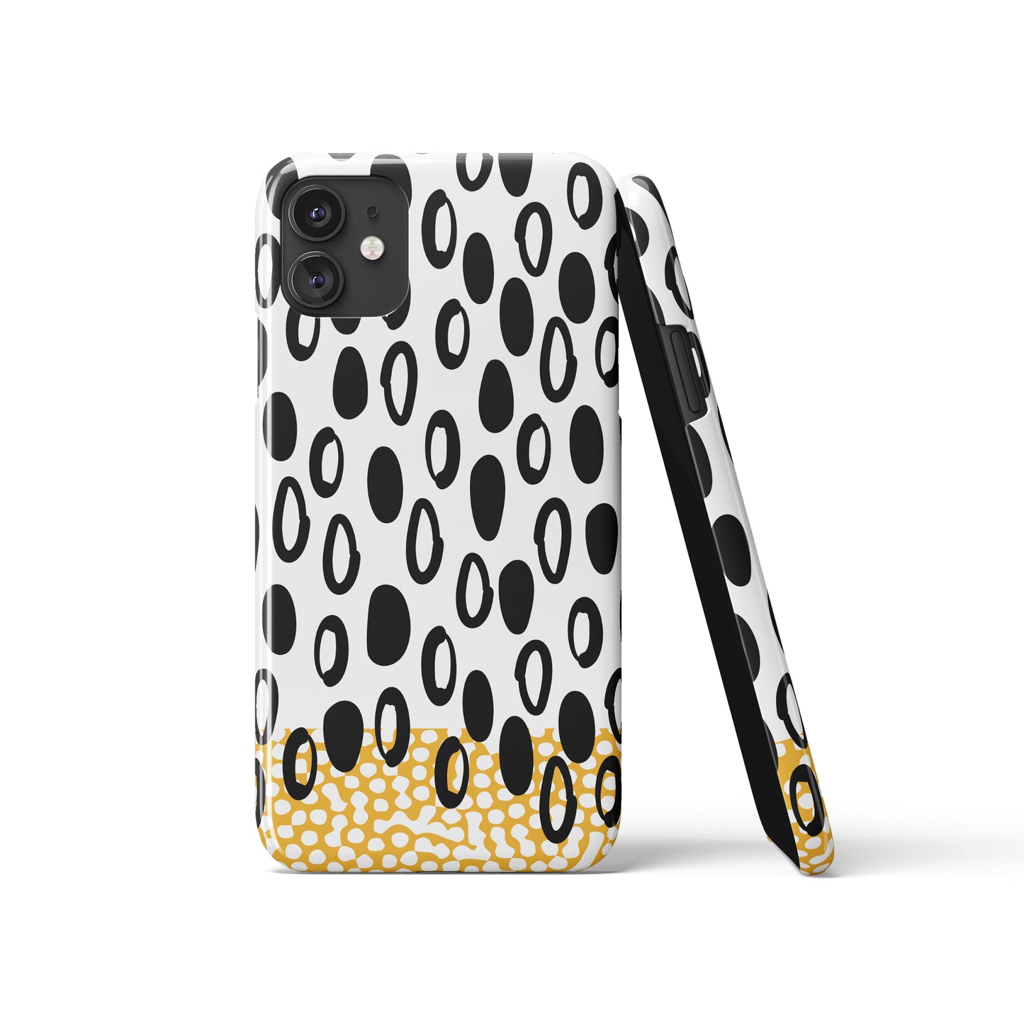 Mid Century Modern Ink Pattern iPhone Case