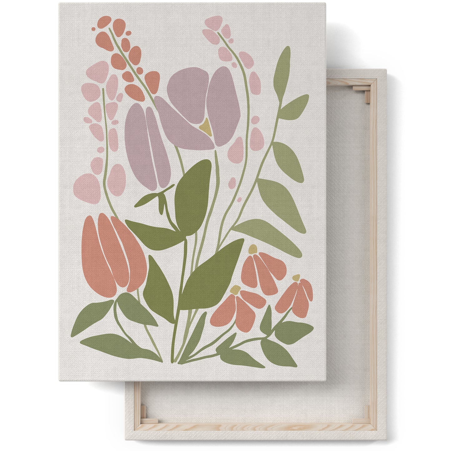 Boho Floral Canvas Print