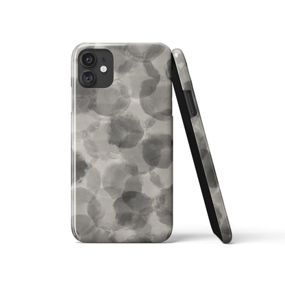 Black Grey Abstract Pattern iPhone Case