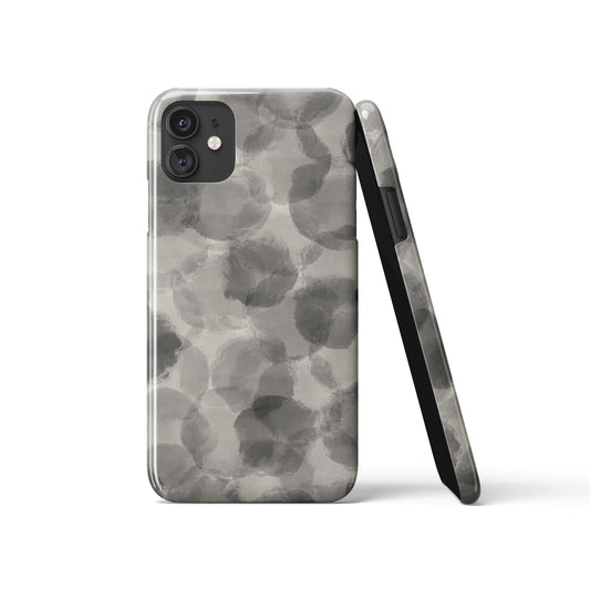 Black Grey Abstract Pattern iPhone Case