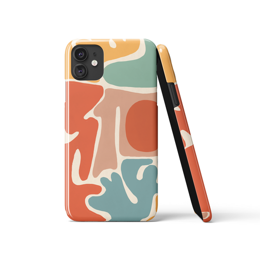 Mid Century Modern Colorful iPhone Case