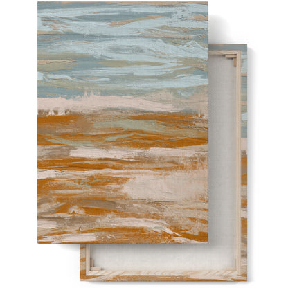 Painted Abstract Beach Canvas Print