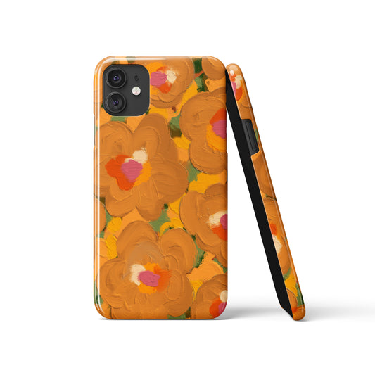 Painted Vintage Flowers iPhone Case