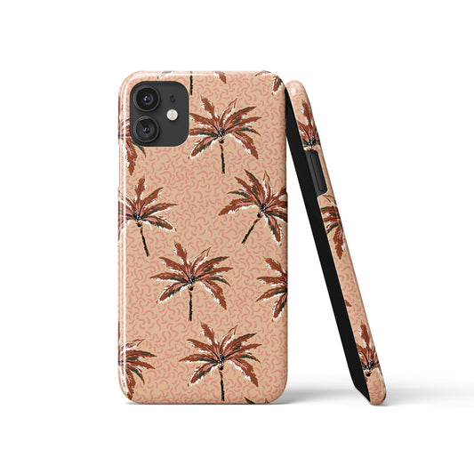 Beige Palms Tree Nature iPhone Case