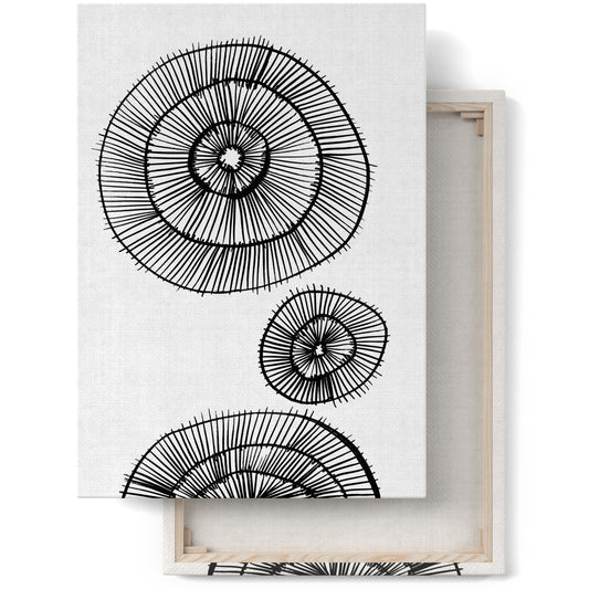 Abstract Black&White Canvas Print