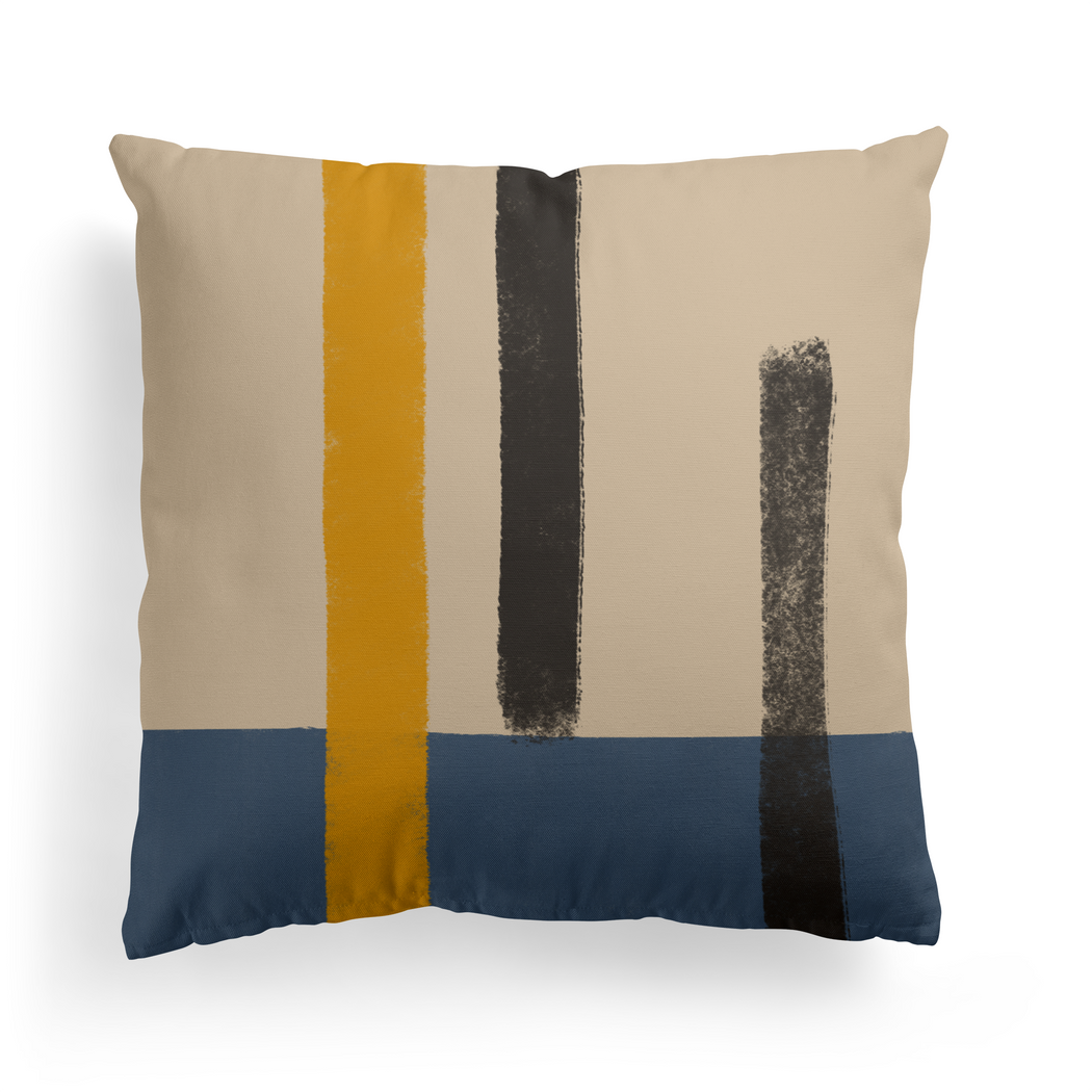 Modern Minimalist Geometric Throw Pillow