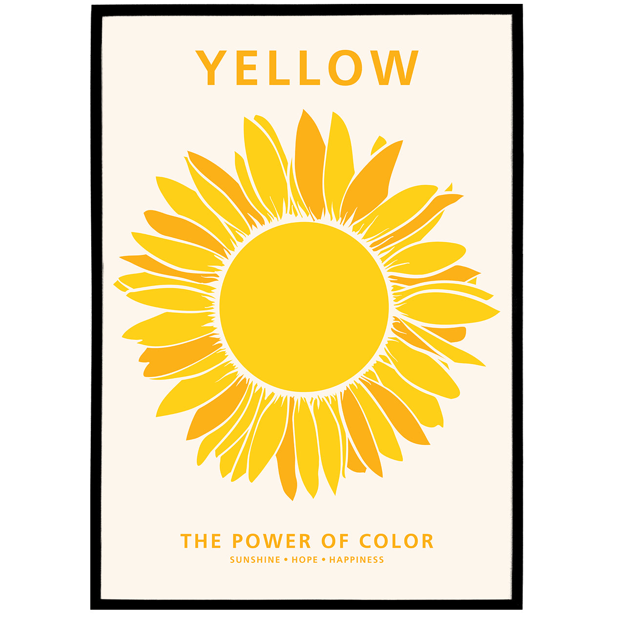 YELLOW - the color of hope - Cozy Poster