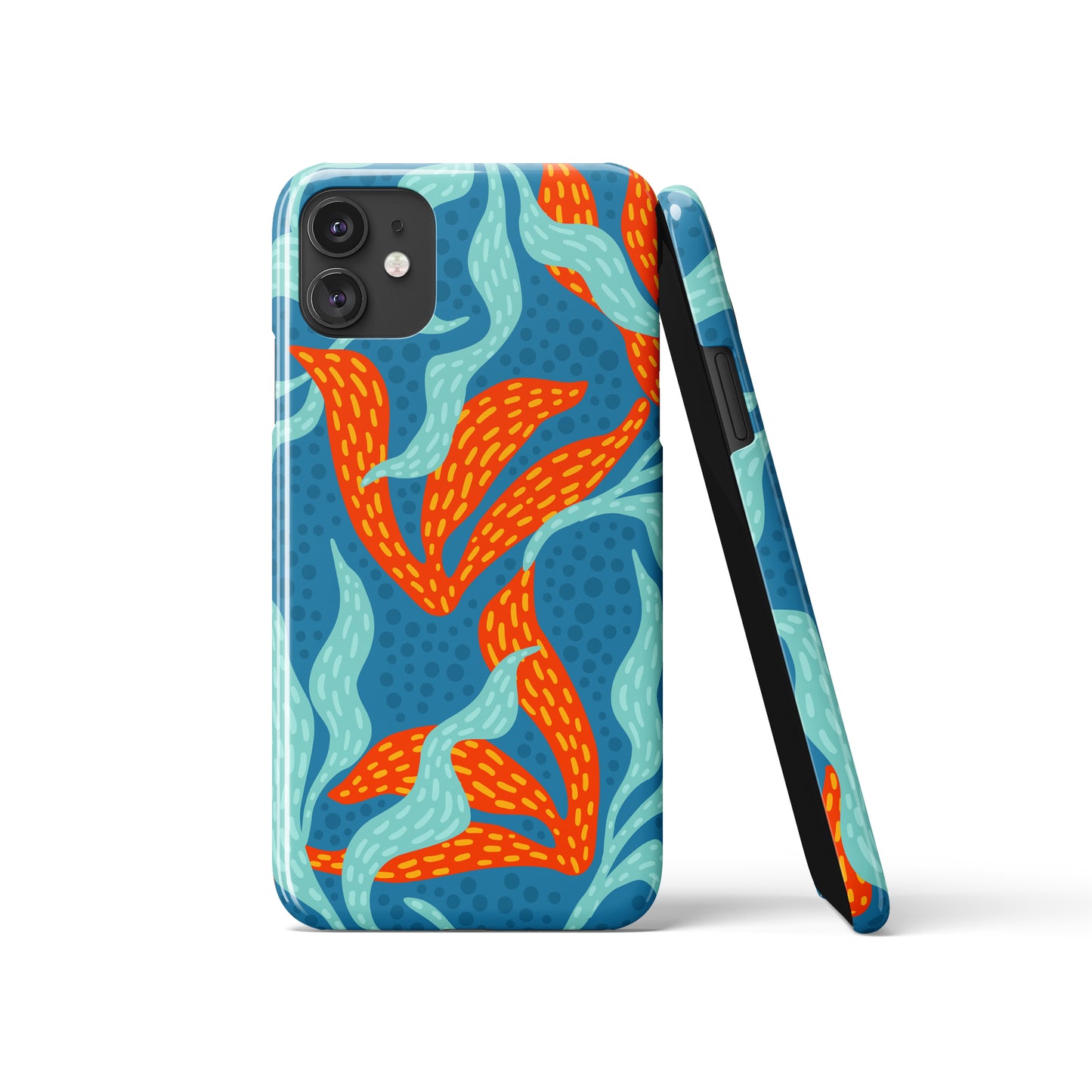 iPhone Case with Colorful Handdrawn Pattern