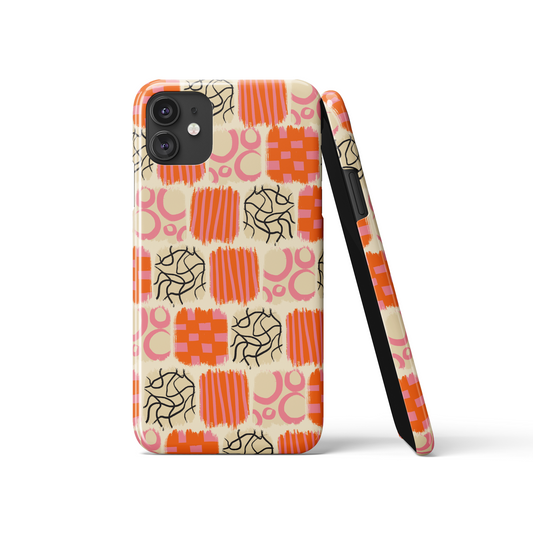 Abstract Hand-drawn Pattern iPhone Case